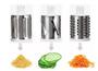 Imagem de Cortador Tabletop Drum Grater Fatiador Legumes 3 Em 1 Inox