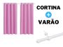 Imagem de Cortina 2,60m x 1,40m Para Quarto Com Varão Incluso Kit Completo Oxford