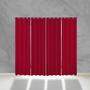 Imagem de Cortina 5 Metros Porta Blecaute PVC Liso Vermelho 5,60x2,30