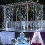 Imagem de Cortina 900 Lâmpadas Branco LED Pisca-Pisca Fixo Natal Decoração Natalina Sala Iluminação Casamento