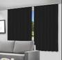 Imagem de Cortina Blackout - 200x140cm - Para Trilho- Branco Bege Preto