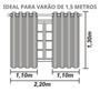 Imagem de Cortina Blackout 2,20 x 1,30 Blecaute Black Out Bloqueia Luz