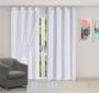 Imagem de Cortina Blackout 2,80 x 2,30 Quarto Casal Voil Tecido PVC