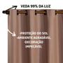 Imagem de Cortina Blackout 2,80m X 2,30m 100% Corta Luz PVC Varão Simples
