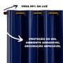 Imagem de Cortina Blackout 2,80m X 2,80m 100% Corta Luz PVC  Varão Simples
