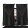 Imagem de Cortina Blackout Bia Corta Luz 2,60 X 1,50 Quarto Preto
