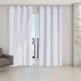 Imagem de Cortina Blackout Blecaute Com Voil 2,80 X 2,30 Branco