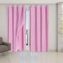 Imagem de Cortina Blackout Blecaute Com Voil 2,80 X 2,30 Rosa