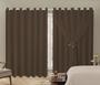 Imagem de Cortina Blackout Com Voil Liso Sala Ou Quarto 4,00M X 2,50M