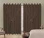 Imagem de Cortina Blackout Com Voil Liso Sala Ou Quarto 4,00M X 2,50M