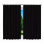 Imagem de Cortina Blackout Corta Luz Preto 280X280Cm Com Alça Pvc