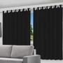 Imagem de Cortina Blackout Corta Luz Preto com ilhos - 280x180cm