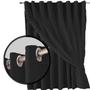 Imagem de cortina blackout em tecido Bruna 5,00 x 2,70 c/voal marrom