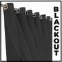 Imagem de cortina blackout em tecido Fiori 5,00 x 2,70 c/voal preto