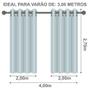 Imagem de Cortina Blackout em Tecido Prime 4,00 m x 2,70 m - Branco Gelo