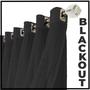 Imagem de cortina blackout Jade corta luz 6,40 x 2,30 quarto preto