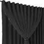Imagem de cortina blackout Jade corta luz 6,40 x 2,30 quarto preto