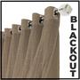 Imagem de cortina blackout Jade corta luz 6,50 x 2,90 quarto bege