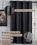 Imagem de Cortina Blackout Janela Pequena PVC Preta 1,40x1,60