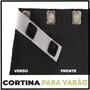 Imagem de cortina blackout Livia para varão 8,00 x 2,60 voal preto