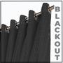 Imagem de cortina blackout Mix para varão 8,00 x 2,60 voal preto
