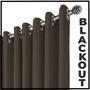 Imagem de cortina blackout Napoli corta luz 6,00 x 2,90 ilhios marrom
