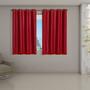 Imagem de Cortina Blackout Pata com Voil Xadrez 2,8 m x 1,6 m Vermelho