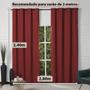 Imagem de Cortina Blackout Porta PVC Vermelho 2,80x2,40