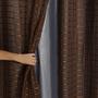 Imagem de Cortina Blackout Prata Com Voil Xadrez 2,8 M X 2,3 M Marrom