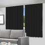 Imagem de Cortina Blackout Preto - 280X180Cm - Para Trilho