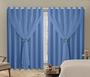 Imagem de Cortina Blackout PVC 4,00x2,50 Com Tecido Voil Sala e Quarto Corta Luz 100% Fivela Cromada