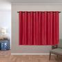 Imagem de Cortina Blackout PVC c Tecido Voil Xadrez 2,0 x 1,4 Vermelho