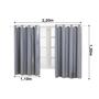 Imagem de Cortina Blackout PVC Cinza 2,20m x 1,30m Preço Fábrica