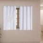 Imagem de Cortina Blackout PVC com Tecido Voil 2,00 m x 1,40 m Branco