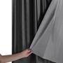 Imagem de Cortina Blackout PVC com Tecido Voil 2,80 m x 1,60 m Preto