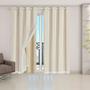 Imagem de Cortina Blackout PVC com Tecido Voil 2,80 m x 2,30 m Bege