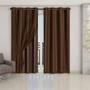 Imagem de Cortina Blackout PVC com Tecido Voil 2,80 m x 2,80 m Tabaco