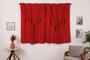 Imagem de Cortina Blackout Pvc Com Tecido Voil 2,80M X 1,60M Vermelho