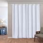 Imagem de Cortina Blackout Pvc Com Tecido Voil Xadrez 2,80 M X 2,30 M - Branco 