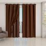 Imagem de Cortina Blackout PVC Com Voil Tecido Liso - 2,80x2,30 - Veda Luz Com Ilhós Removiíveis