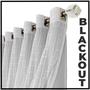 Imagem de cortina blackout Roma corta luz 4,10 x 2,60 quarto branco