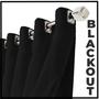 Imagem de cortina blackout Veneza em tecido blackout 5,50 x 2,50 preto