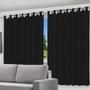 Imagem de Cortina Blecaute Blackout 280x180cm com Ilhós Corta Luz 100% PVC Vários Cores - Envio Rápido