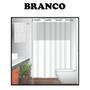 Imagem de Cortina Box Banheiro com Ilhós com Visor Transparente Anti Mofo Alta Qualidade PVC Várias Cores