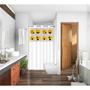 Imagem de Cortina  Box Banheiro com Ilhós Emoji Divertido com Visor Para Banheiro Anti Mofo Resistente Alta Qualidade  PVC Várias