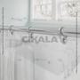 Imagem de Cortina Box Banheiro PVC Transparente Flexivel Presilhas para instalação medida 2.00x1.40 Metros