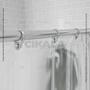 Imagem de Cortina Box Banheiro PVC Transparente Flexivel Presilhas para instalação medida 2,00x2,80 metros