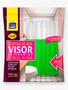 Imagem de Cortina Box com Visor Em PVC Para Banheiro Anti Mofo Com Ganchos