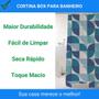 Imagem de Cortina Box Poliéster198x180cm Tubo Extensível 120cm Banho Chuveiro Seca Rápido Uzoo