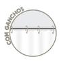 Imagem de Cortina Box Vinil Antimofo Com Gancho 1,35x2,00